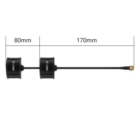 Антенна GEPRC SOMA DUAL 1,2/1,3 ГГц (RHCP) (SMA), Тип: DUAL, Версия: 1,2 ГГц, изображение 4